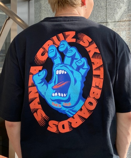 SANTA CRUZ ロゴ Tシャツ 青　サンタクルーズ 90s SANTA CRUZ Tシャツ フェード ボロ Mサイズ サンタクルーズ