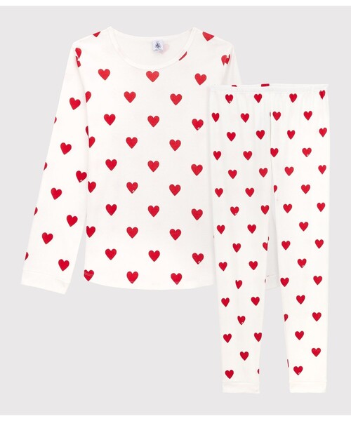 PETIT BATEAU パジャマ ルームウェア プリント長袖パジャマ