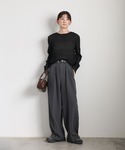 tシャツ ランダムプリーツシアートップス レディースの詳細画像5