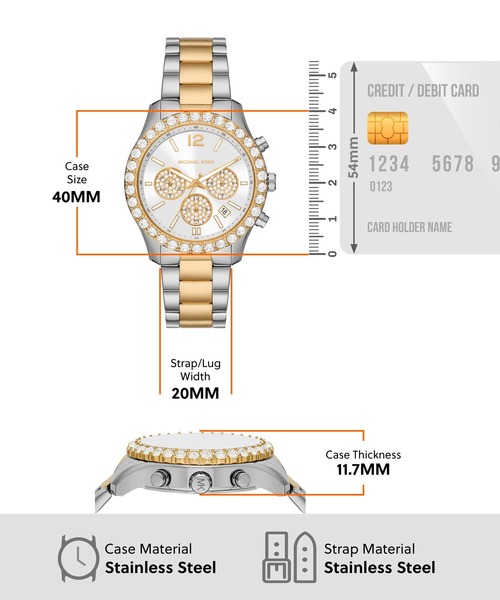 MICHAEL KORS 腕時計 BERKLEY MK7415 レディース : ZOZOTOWN