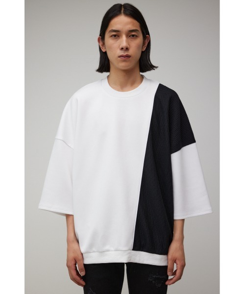 AZUL BY MOUSSY tシャツ ワッフル切リ替エパイピングトップス