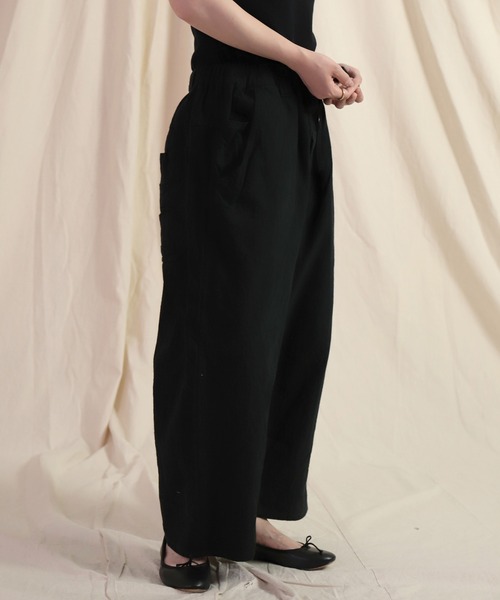 Brocante パンツ 「Brocante / ブロカント」 綿麻ワッシャー