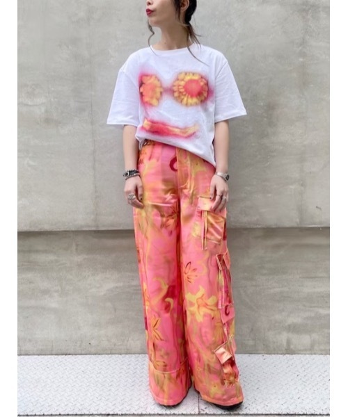 tシャツ 「Desigual×Collina Strada」スプレーアート フェイスTシャツ レディース Desigual tシャツ 「Desigual×Collina Strada」スプレーアート