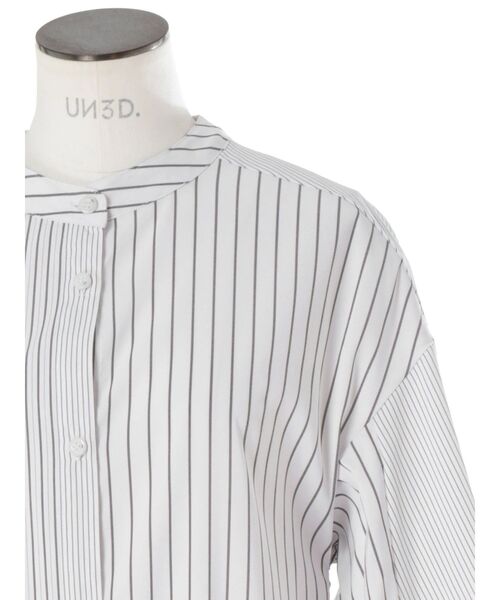 UN3D.（アンスリード） シャツワンピース W TRIANGLE TUCK SH OP