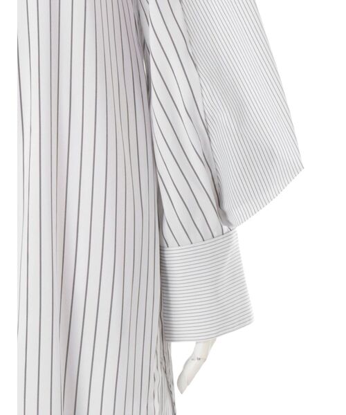 UN3D.（アンスリード） シャツワンピース W TRIANGLE TUCK SH OP