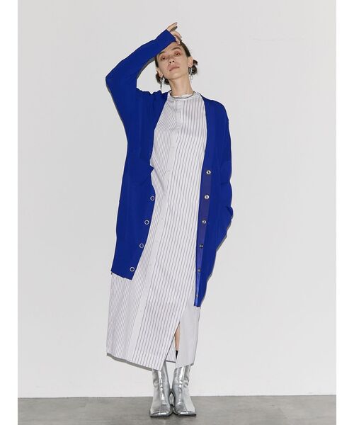 UN3D.（アンスリード） シャツワンピース W TRIANGLE TUCK SH OP