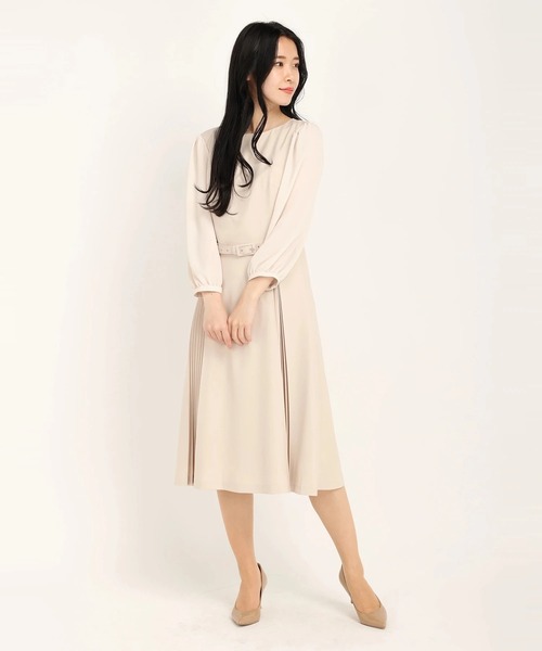 【美品✨】STRAWBERRY-FIELDS❤️サイズ2✨洗えるワンピース STRAWBERRY-FIELDS ワンピース ダブルプリーツワンピース