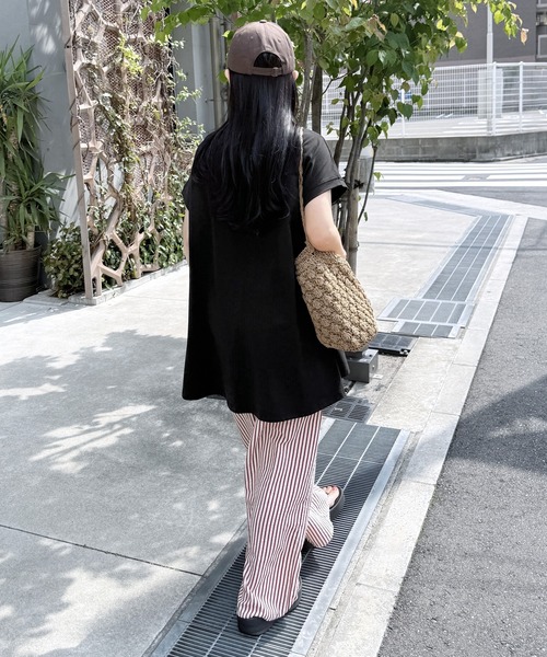 reca tシャツ 「接触冷感」フレンチスリーブフレアTシャツ