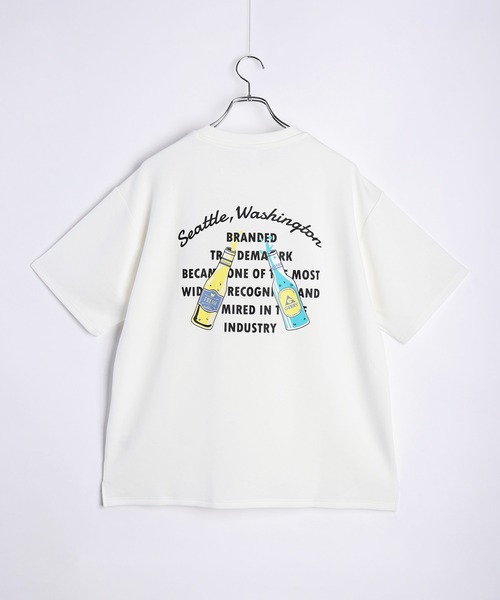 接触冷感】ロゴTシャツ&リブショートパンツセット(カットソー・T