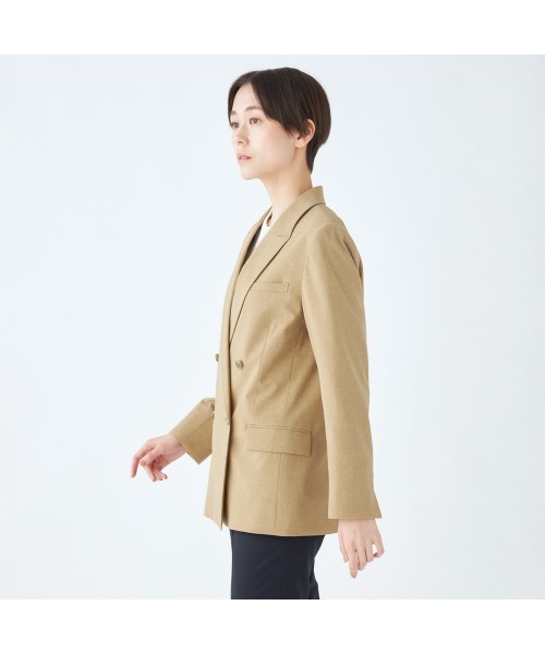 SUIT SELECT 2023年購入1度のみ着用 M 洗えるスーツ KSW】【年間】2釦シングルスーツ 0タック/ネイビー/ウエスト