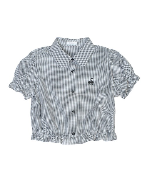 MILK ブラウス シャツ Black cherry レディース : ZOZOTOWN
