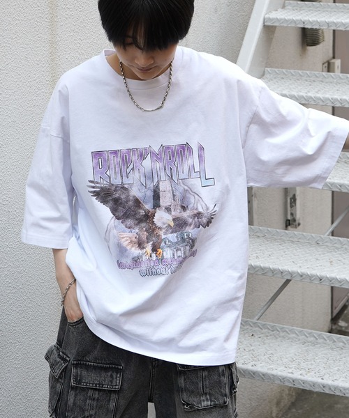 新品タグ付き 24SS フレームワーク エイジング ダメージ Tシャツ 白 FRAMeWORK（フレームワーク）の「【OUT OF FRAMe】エイジング