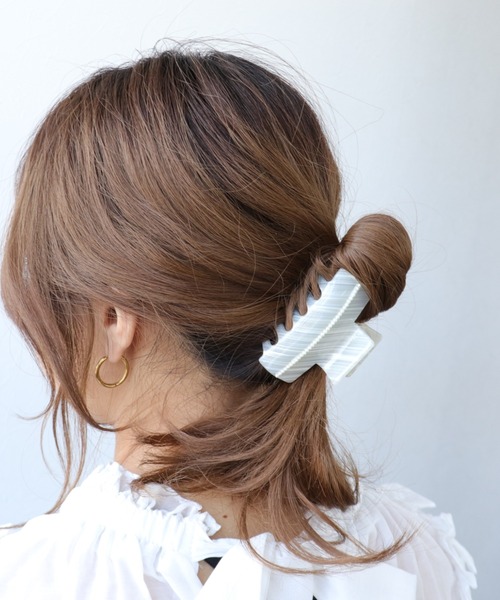 Three Four Time（スリーフォータイム） ヘアクリップ パールライン
