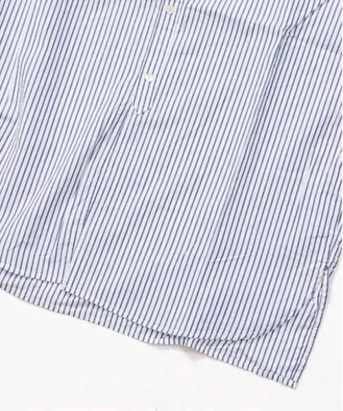 ブラウス シャツ vent blanc  ヴァンブラン ストライプ ロングオーバーシャツ レディース メンズ vent blanc ブラウス シャツ ヴァンブラン ストライプ ロング