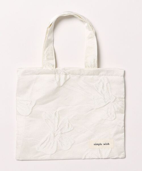 ★ハンドメイド★ ミニチュア トートバッグ ホワイト おリボンSP ver. TONE SELECT GOODS トートバッグ Liaa/リボン ミニトートバッグ A18361