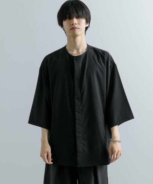 SENSE OF PLACE by URBAN RESEARCH シャツ ノーカラールーズ