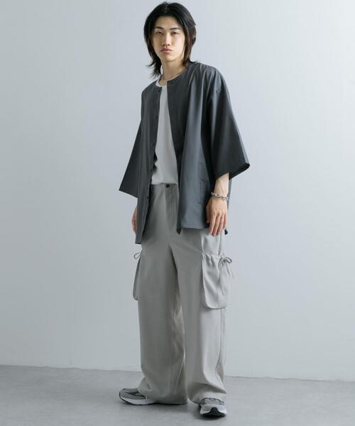 SENSE OF PLACE by URBAN RESEARCH シャツ ノーカラールーズ