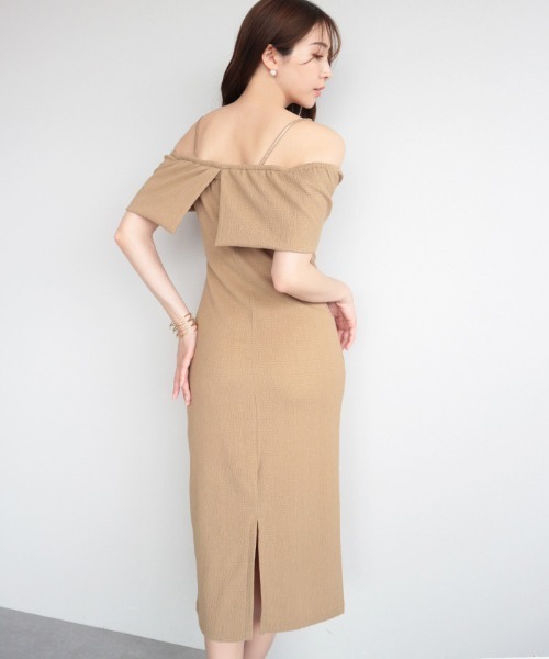 ambient オフショルダーミニワンピース AMBIENT（アンビエント） ワンピース オフショルダーサマーワンピース