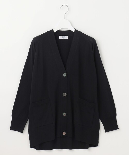 J.PRESS（J.プレス） カーディガン 「洗える」SILKY RAYON STRETCH V