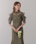 ドレス 「LEJA」フリルボレロバックリボン花...の詳細画像4