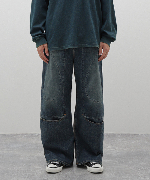 完売品！jieda デニム がーくん着用 jieda switching over denim pants がーくん着用 - メルカリ