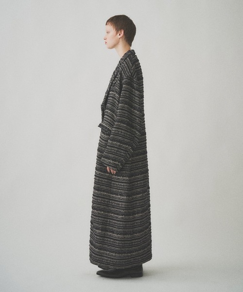 チェスターコート コート RIBBON BORDER CHESTER COAT メンズ レディースの画像