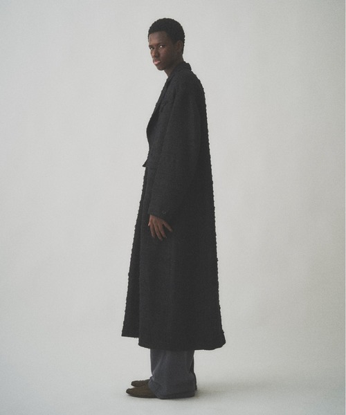 チェスターコート コート RIBBON BORDER CHESTER COAT メンズ レディースの画像