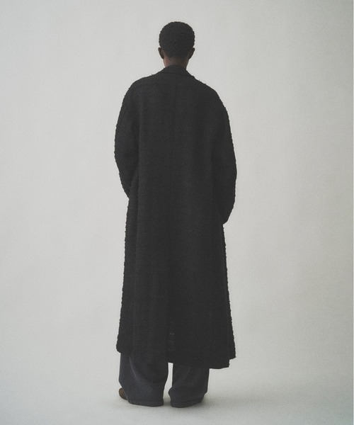チェスターコート コート RIBBON BORDER CHESTER COAT メンズ レディースの画像
