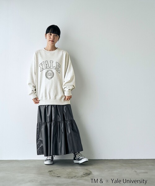 Yale 薄紫 ロゴスウェット Yale 薄紫 ロゴスウェット