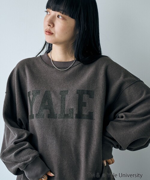 スウェット センタープリント YALE 裏起毛 グレー 楽天市場】【2色4サイズ】 jf751 新品 YALE イエール大学