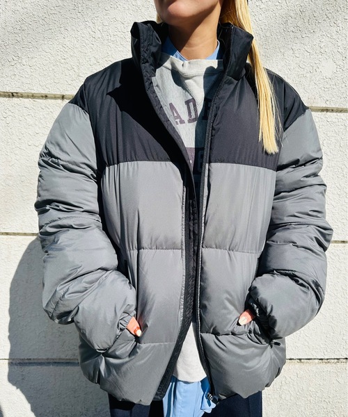 ジュンアンドロペ　配色切替ダウンブルゾン　Lサイズ JUN&ROPÉ(ジュン アンド ロペ) ジャケット/アウター 通販｜J'aDoRe JUN