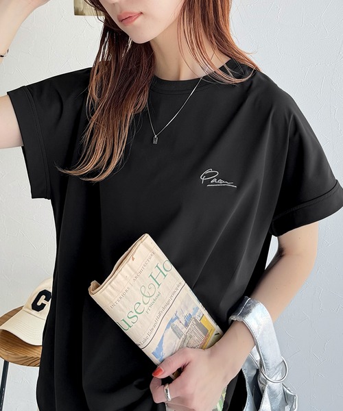 FORME★UVカット/接触冷感ドルマンスリーブ classicalelf tシャツ 着るUV！ひんやりバックファスナー