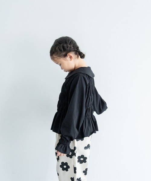 LOWRYS FARM カーディガン シャーリングカットカーディガン