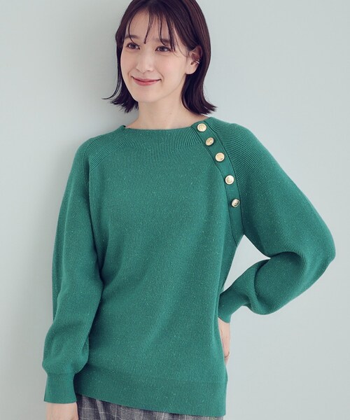 美品✨ラトータリテ　金ボタン　バイカラーニットジャケット　黒白　日本製 美品✨ラトータリテ金ボタンバイカラーニットジャケット黒白日本製