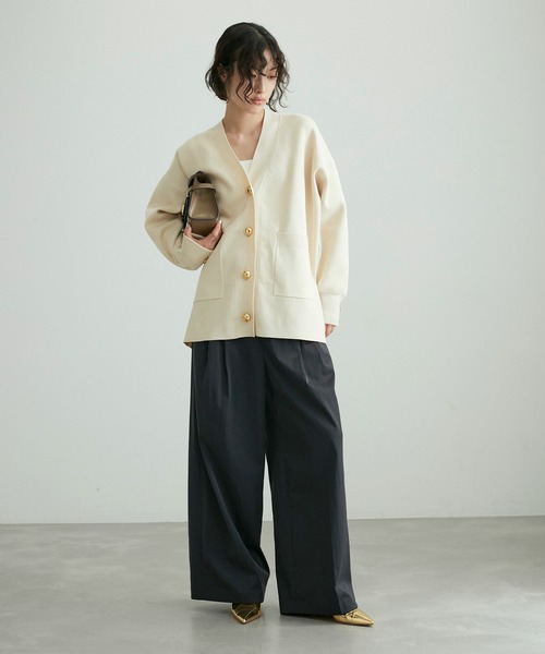 ADAM ET ROPE' カーディガン 「再入荷」・「サステナブル」ロゴ