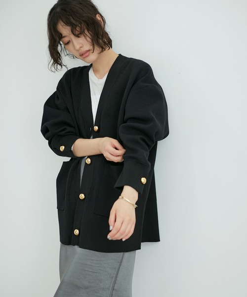 ADAM ET ROPE' カーディガン 「再入荷」・「サステナブル」ロゴ
