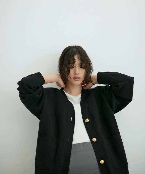 ADAM ET ROPE' カーディガン 「再入荷」・「サステナブル」ロゴ