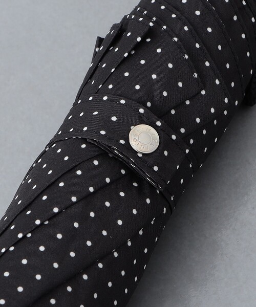 新品未使用　マッキントッシュ　AYR ワンタッチ開閉 折り畳み傘　ドット柄　黒 Mackintosh（マッキントッシュ） 折りたたみ傘 折り畳み DOT AYR