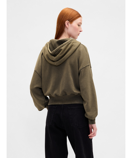 パーカー ジップパーカー レディース GAP パーカー ヴィンテージソフト ジップアップ ウェッジ