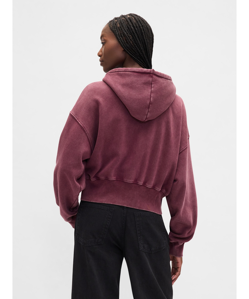 パーカー ヴィンテージソフト ジップアップ ウェッジパーカー レディース GAP パーカー ヴィンテージソフト クロップド レディース