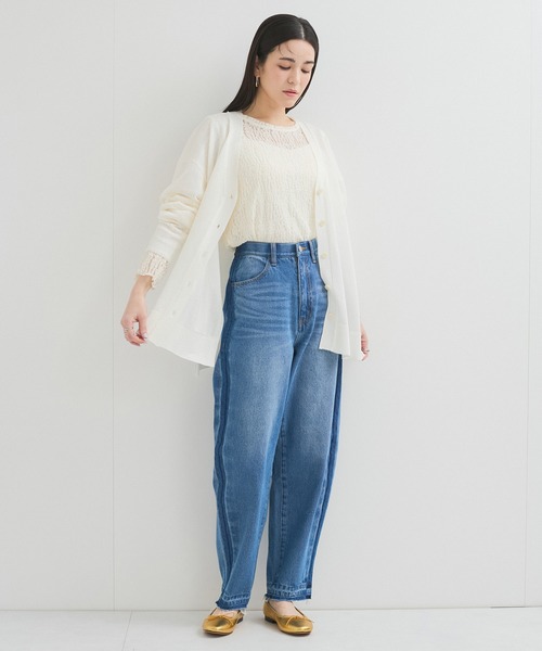 ワイド Vネック カーディガン 2色 ニット トップス 韓国 nr6966 Vネックモヘアニットカーディガン トップス ニットカーディガン