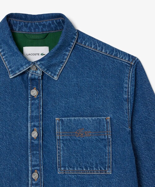 Lacoste デニム　カバーオール LACOSTE（ラコステ） デニムジャケット gジャン ウィメンズワーク
