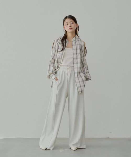 ブラウス シャツ 2WAY PADDED L/S GGM CHECK SHIRTS レディース メンズ Chico ブラウス シャツ 「ZOZO限定」2WAYオーバーチェックシャツ