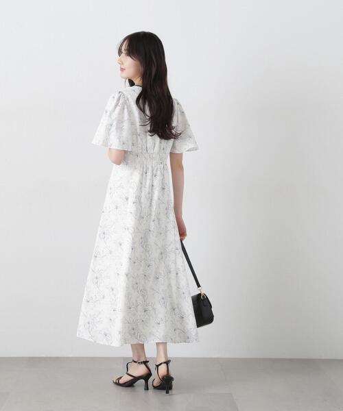PROPORTION BODY DRESSING ワンピース 配色ライン花柄ワンピース