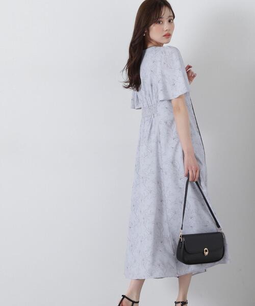 PROPORTION BODY DRESSING ワンピース 配色ライン花柄ワンピース