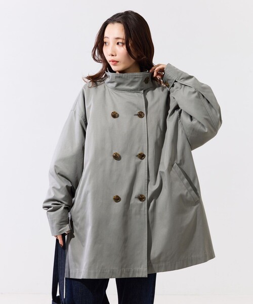 FREAK'S STORE グレー トレンチコート L FREAK'S STORE 「FREAK'S STORE」 トレンチコート フリ- グレー