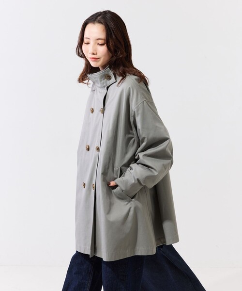 FREAK'S STORE グレー トレンチコート L FREAK'S STORE 「FREAK'S STORE」 トレンチコート フリ- グレー