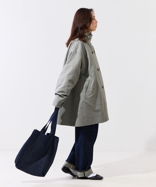 FREAK'S STORE グレー トレンチコート L FREAK'S STORE 「FREAK'S STORE」 トレンチコート フリ- グレー