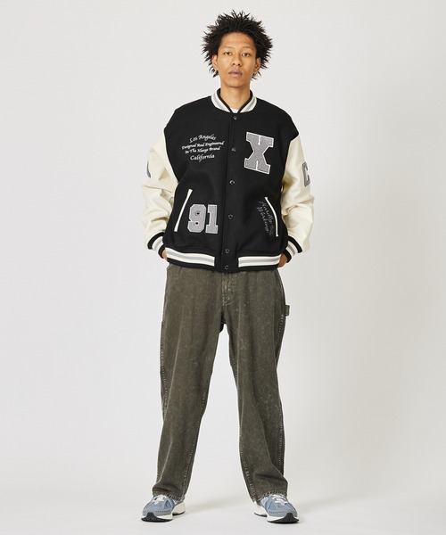 XLARGE（エクストラ ラージ） スタジャン L ブラウン メンズ