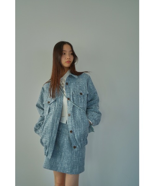 「DRWCYS」 ツイードジャケット FREE アイボリー レディース_画像4